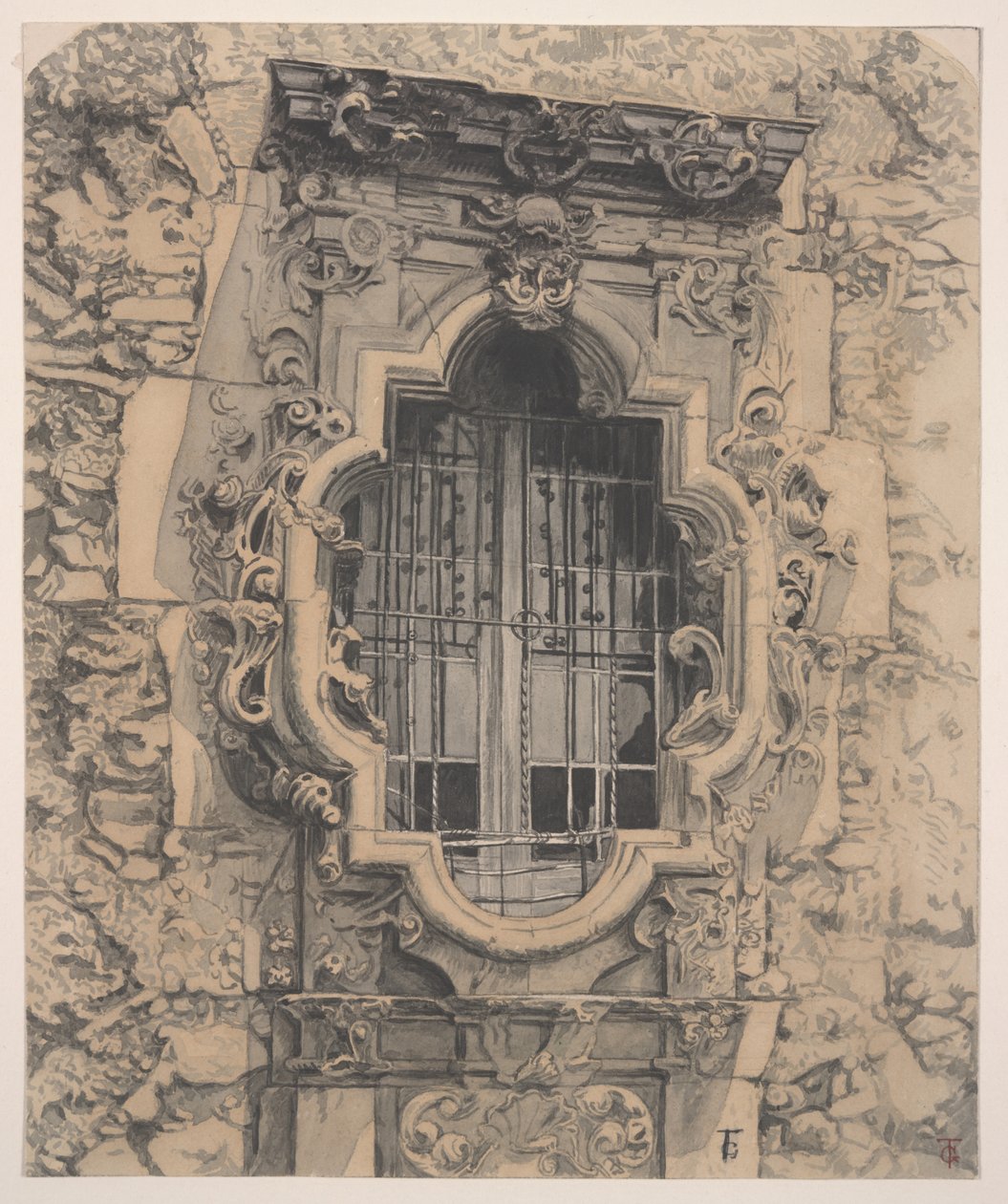 Roosvenster, Mission San Jose door Theodore Gentilz