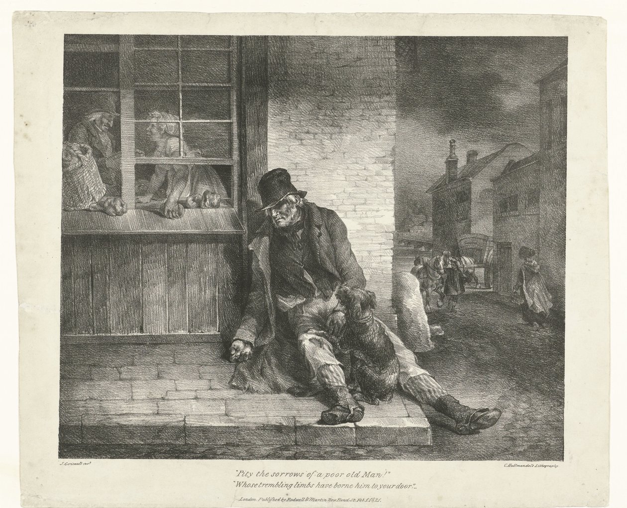 Bedelaar door Theodore Gericault