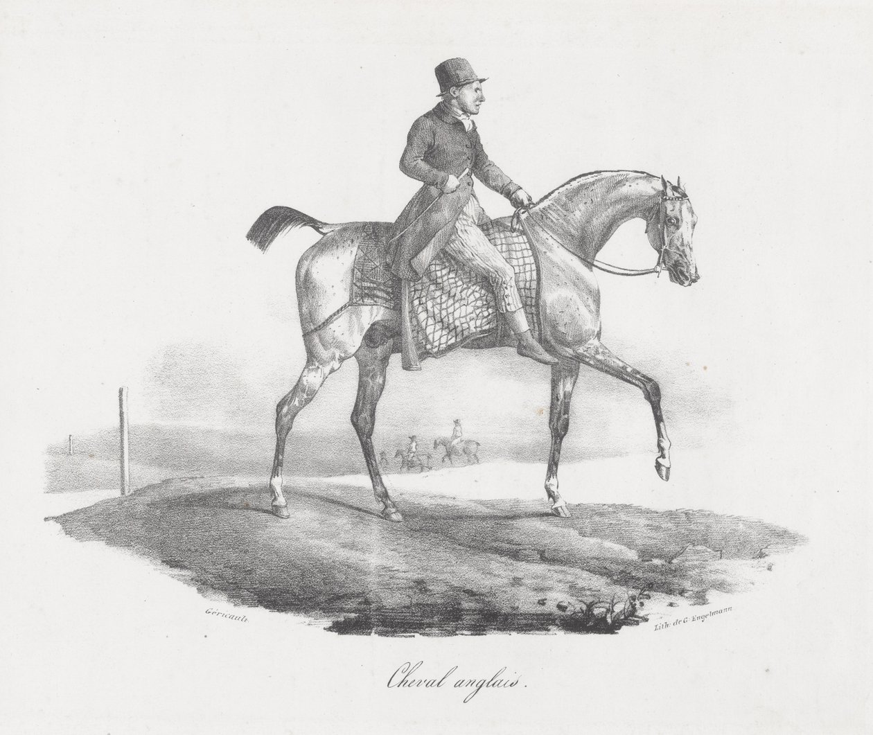 Engels paard (An English Horse) door Theodore Gericault