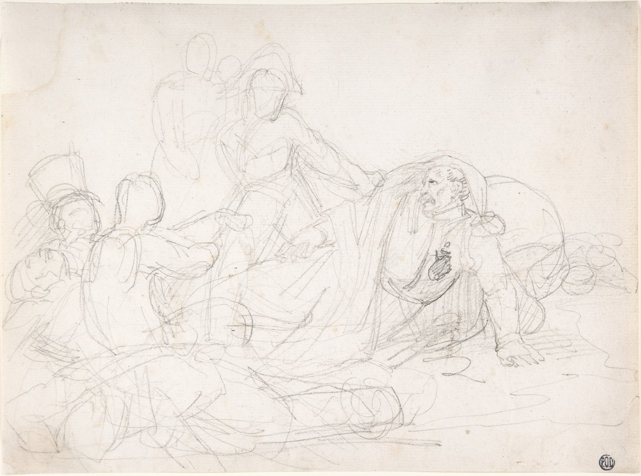 Gesneuvelde soldaten door Theodore Gericault