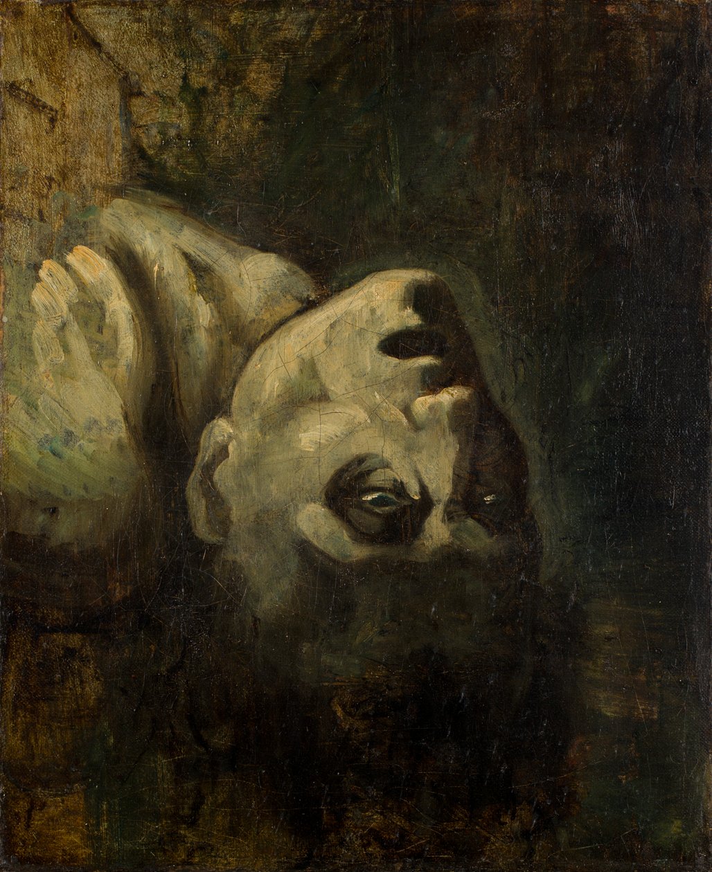 Het hoofd van een verdronken man door Theodore Gericault