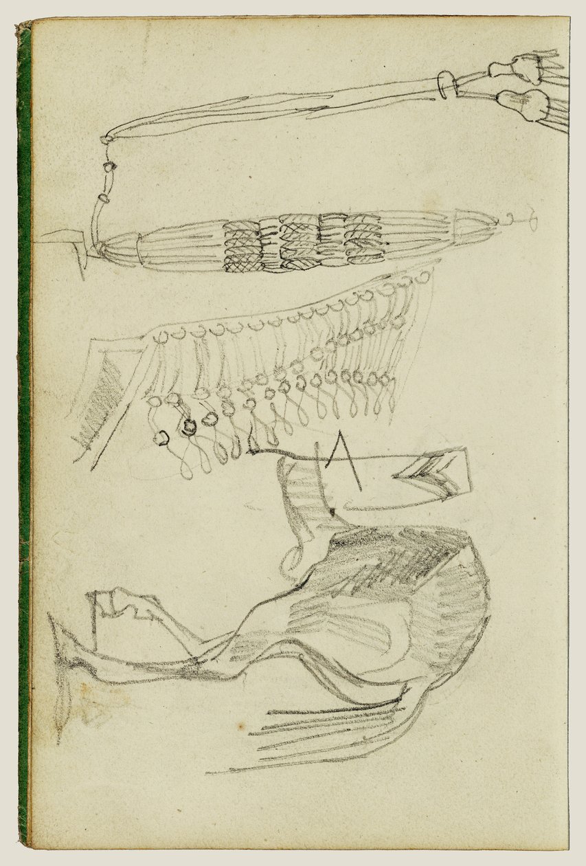 Paardenstudies en kwastjes door Theodore Gericault