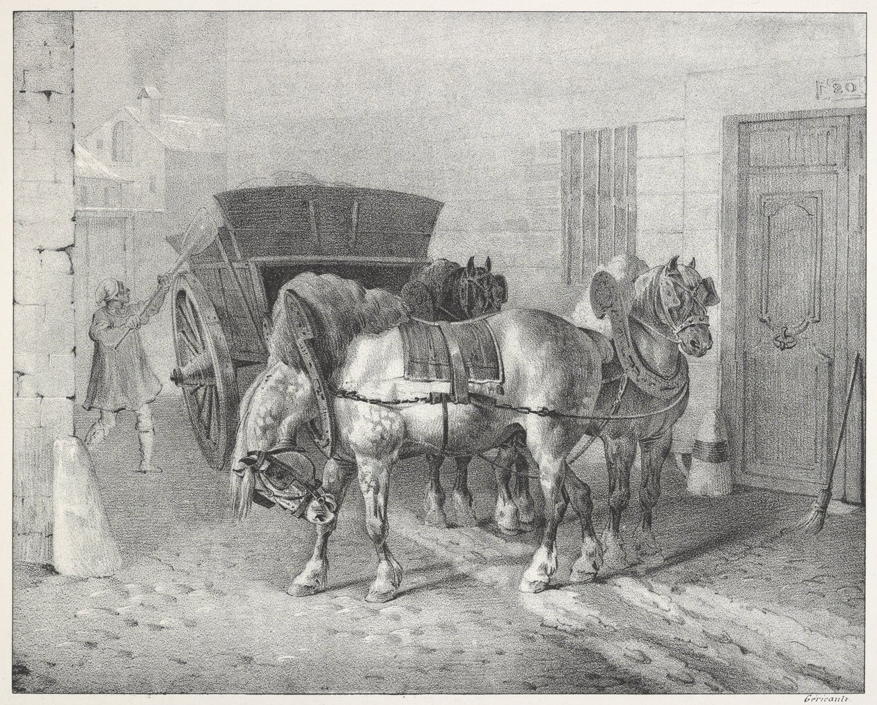 Les Boueux (De straatvegers) door Theodore Gericault