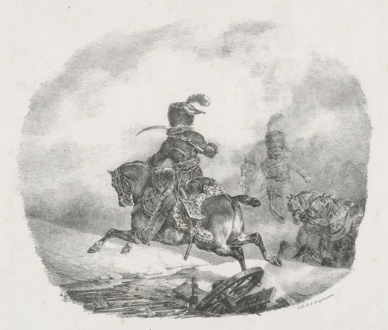 Officier bij de lichte artillerie van de Keizerlijke Garde (Light Artillery Officer of the Imperial Guard) door Theodore Gericault