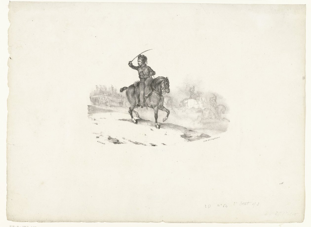 Officier van de artillerie door Theodore Gericault