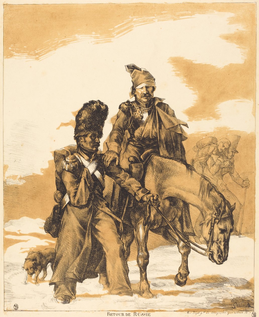 Retreat from Russia (Terugkeer uit Rusland) door Theodore Gericault