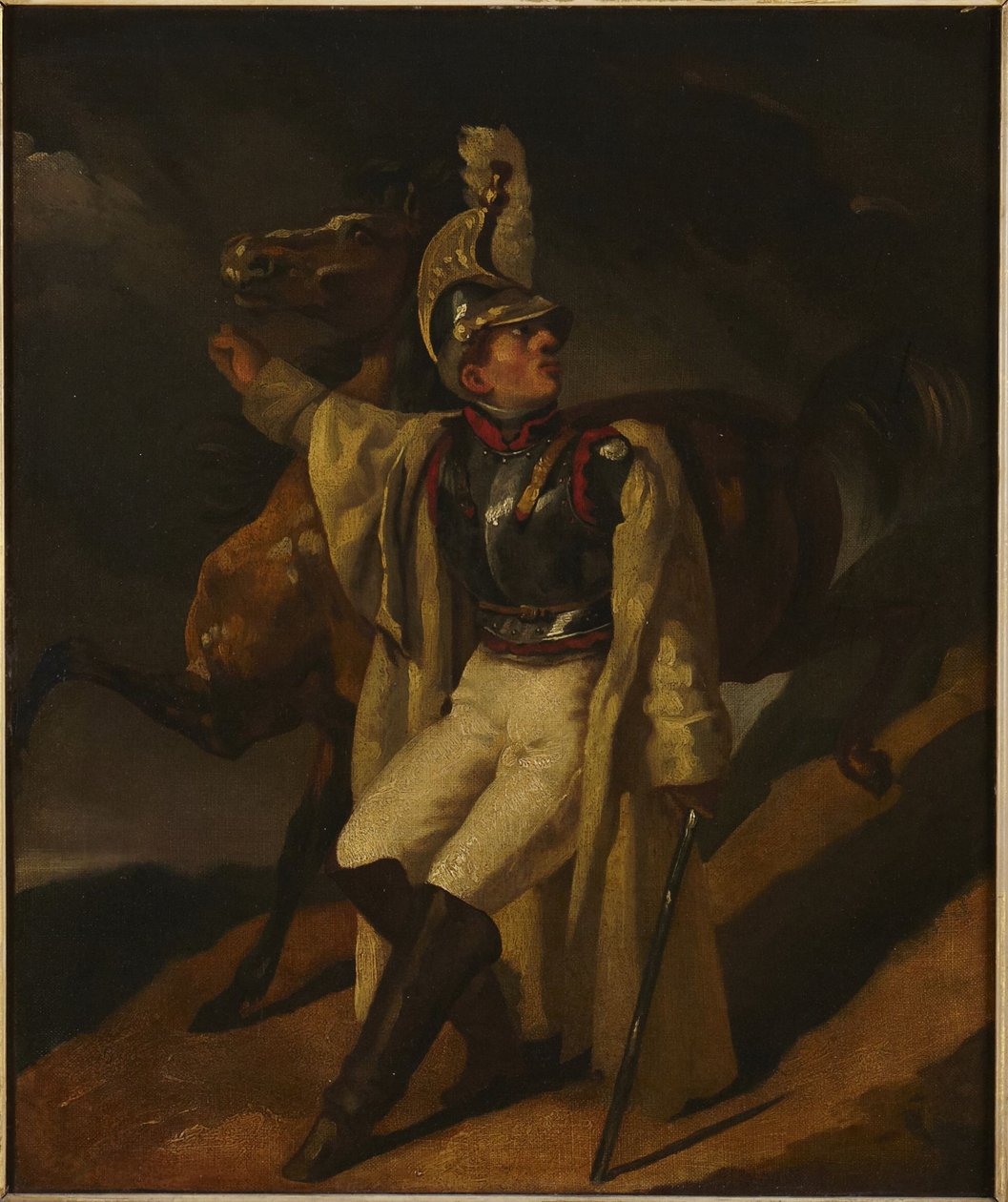 De gewonde kurassier door Theodore Gericault