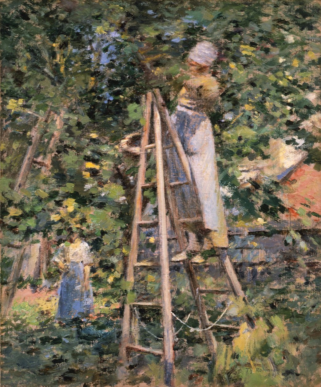 Pruimen plukken door Theodore Robinson