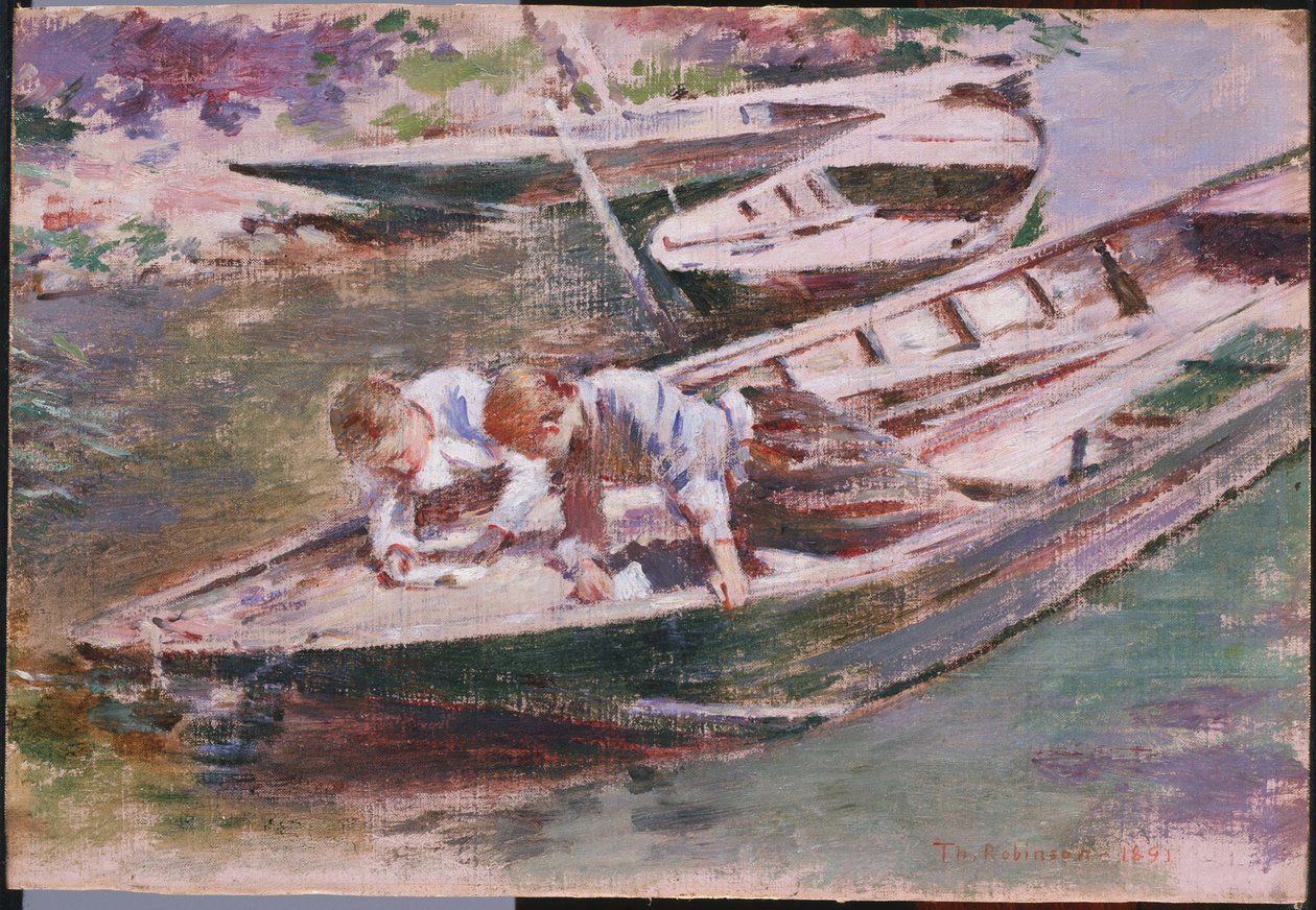 Twee in een boot door Theodore Robinson