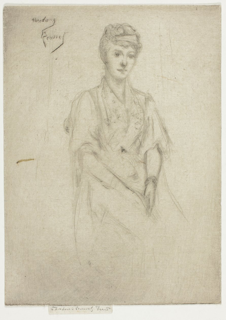 Portret van Mevrouw Cyprian Williams in Fantasiekleding door Theodore Roussel