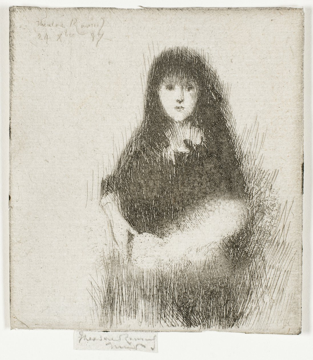 Portret van een Klein Spaans Meisje door Theodore Roussel