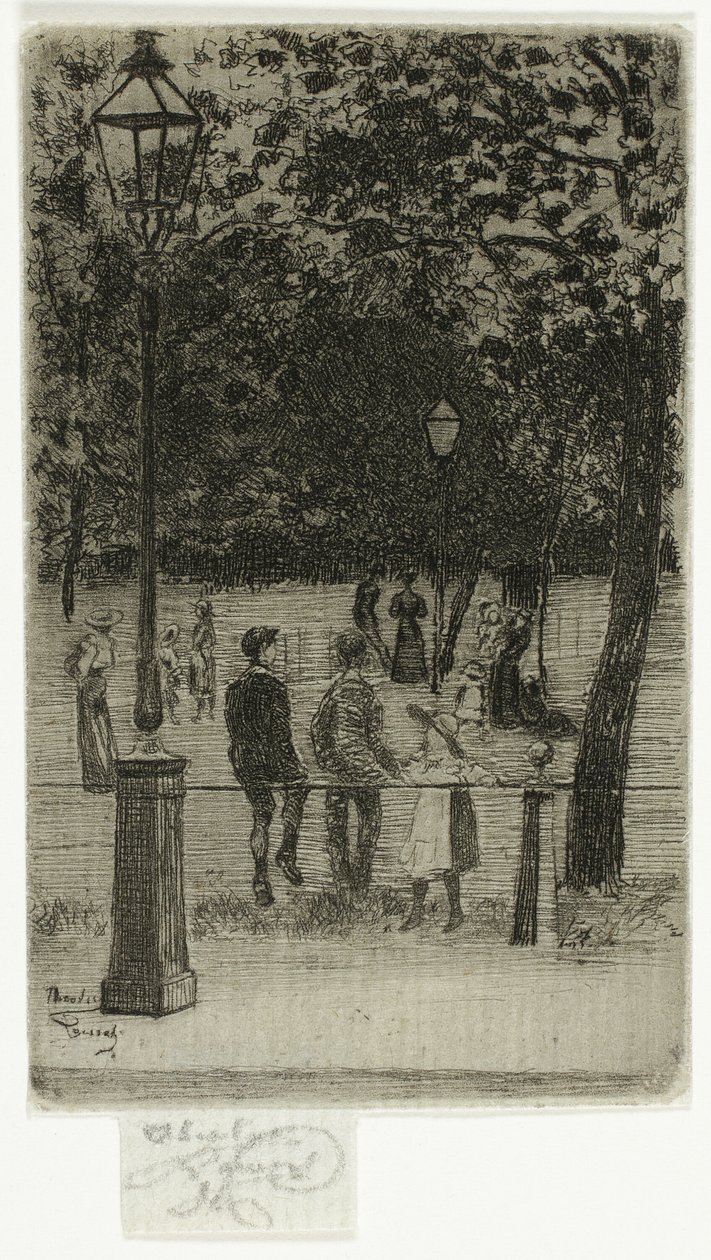 Het kinderuurtje, zomeravond, Parson
