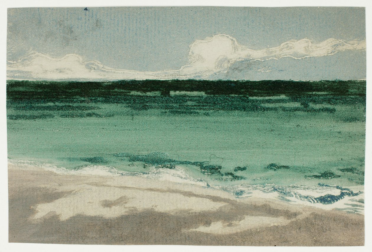 De zee bij Bognor door Theodore Roussel