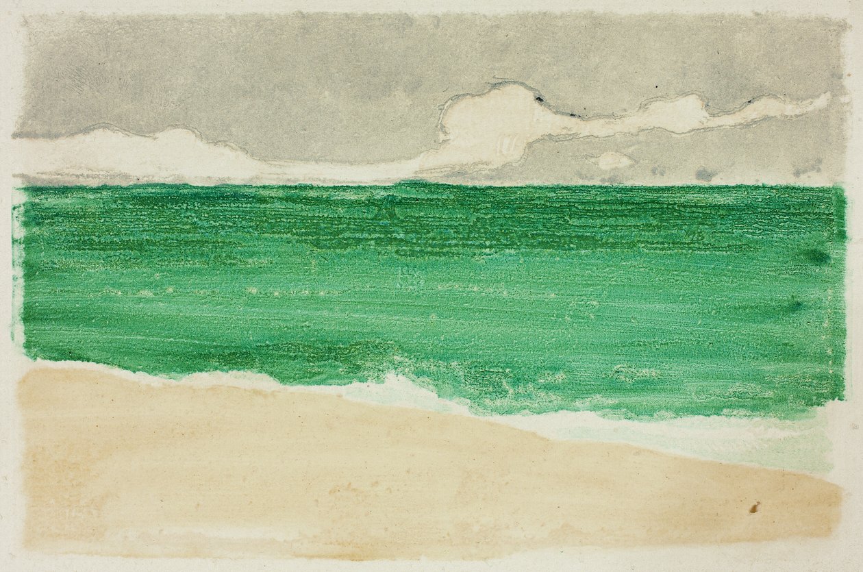 De zee bij Bognor door Theodore Roussel