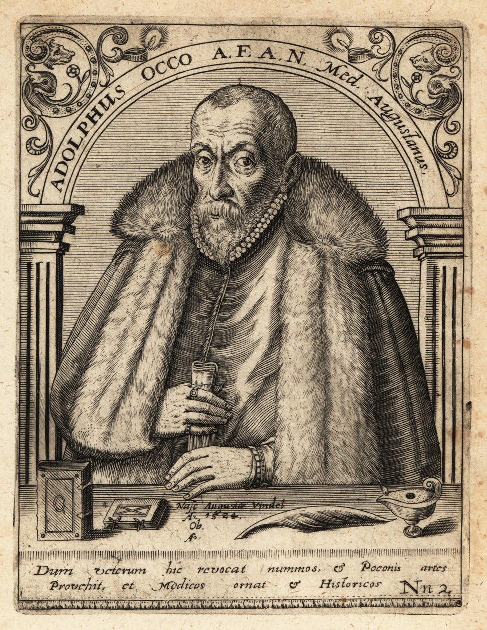 Adolf Occo, arts door Theodore de Bry