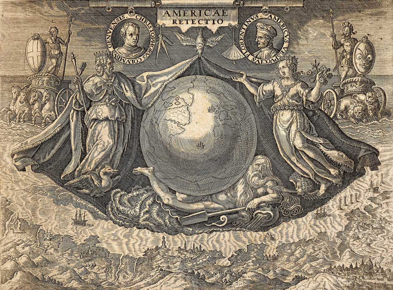 Allegorie van West-Indië of Amerika