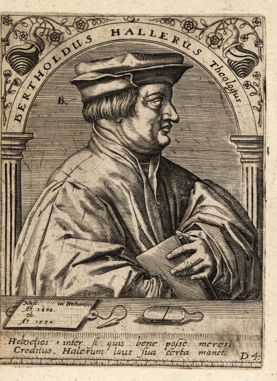 Berchtold Haller door Theodore de Bry