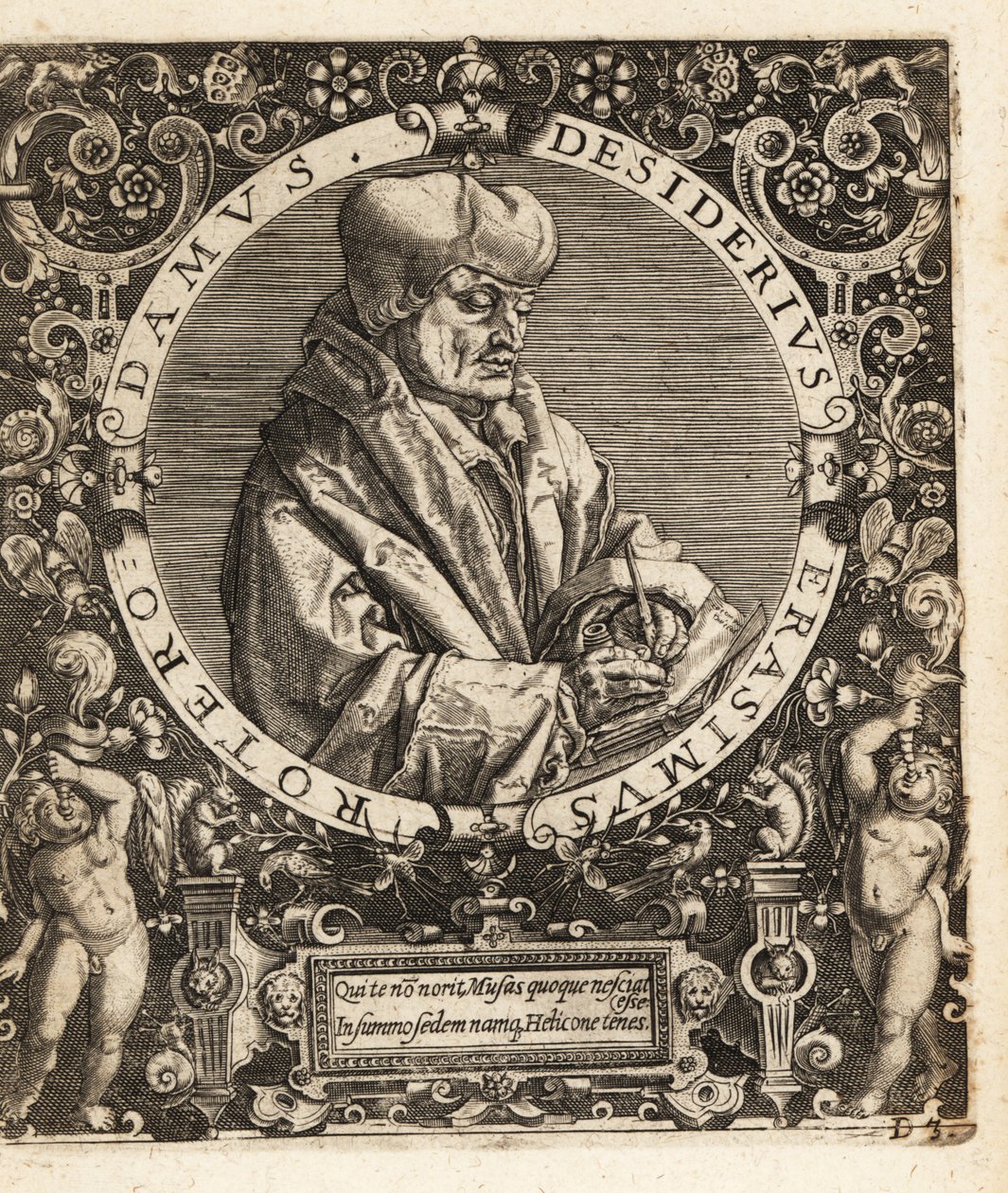 Erasmus van Rotterdam door Theodore de Bry