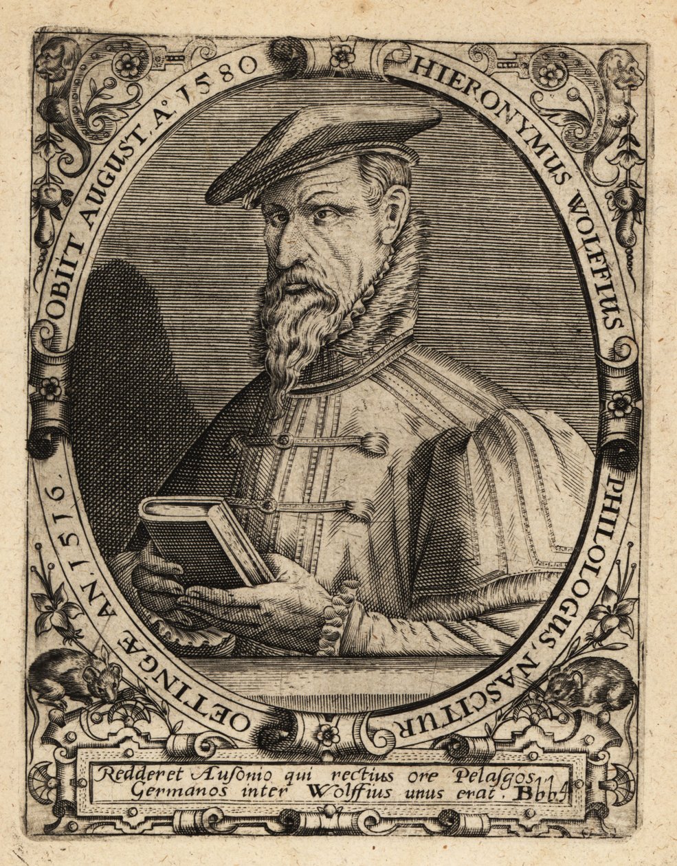 Hieronymus Wolf door Theodore de Bry