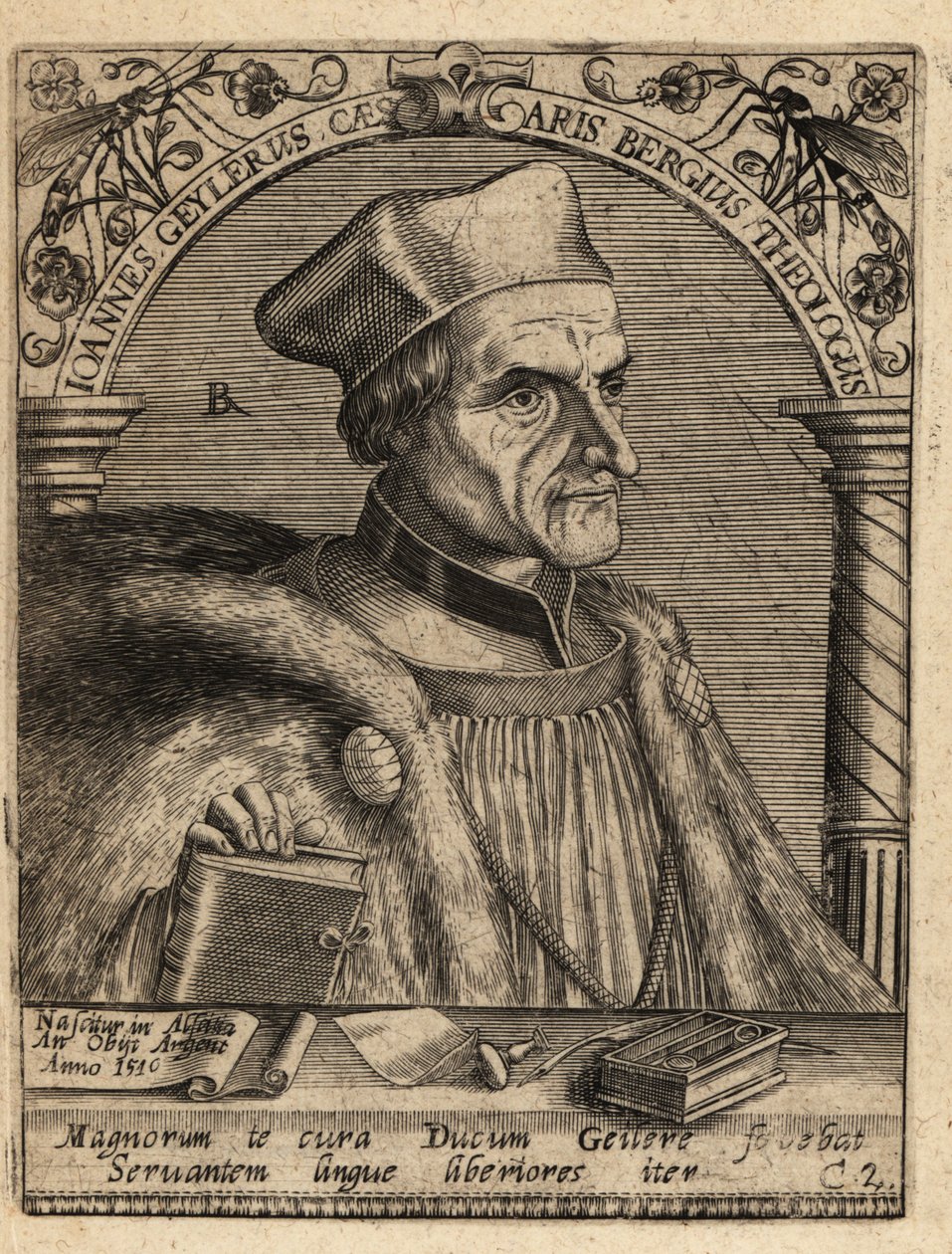 Johann Geiler von Kaisersberg door Theodore de Bry
