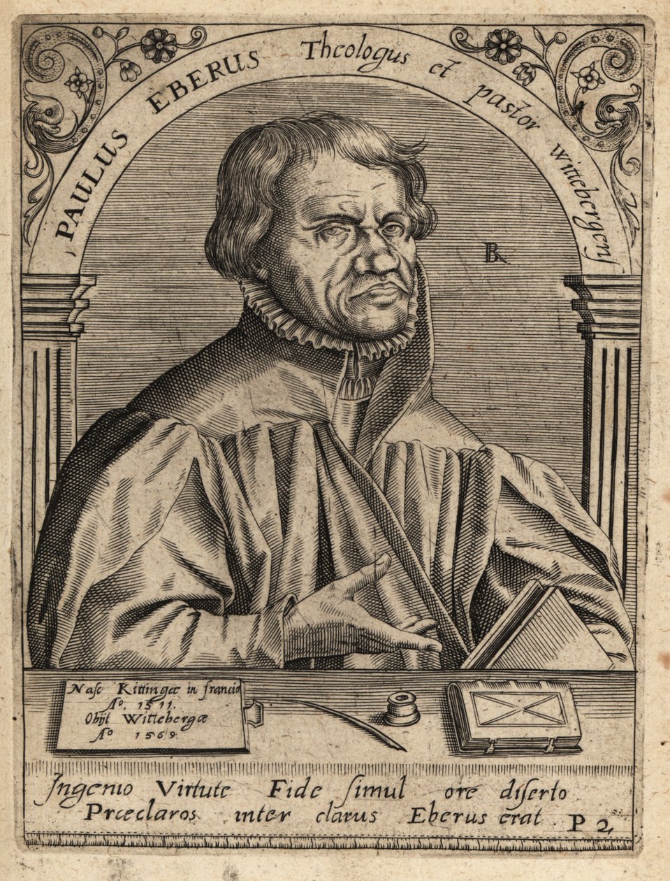 Paul Eber door Theodore de Bry