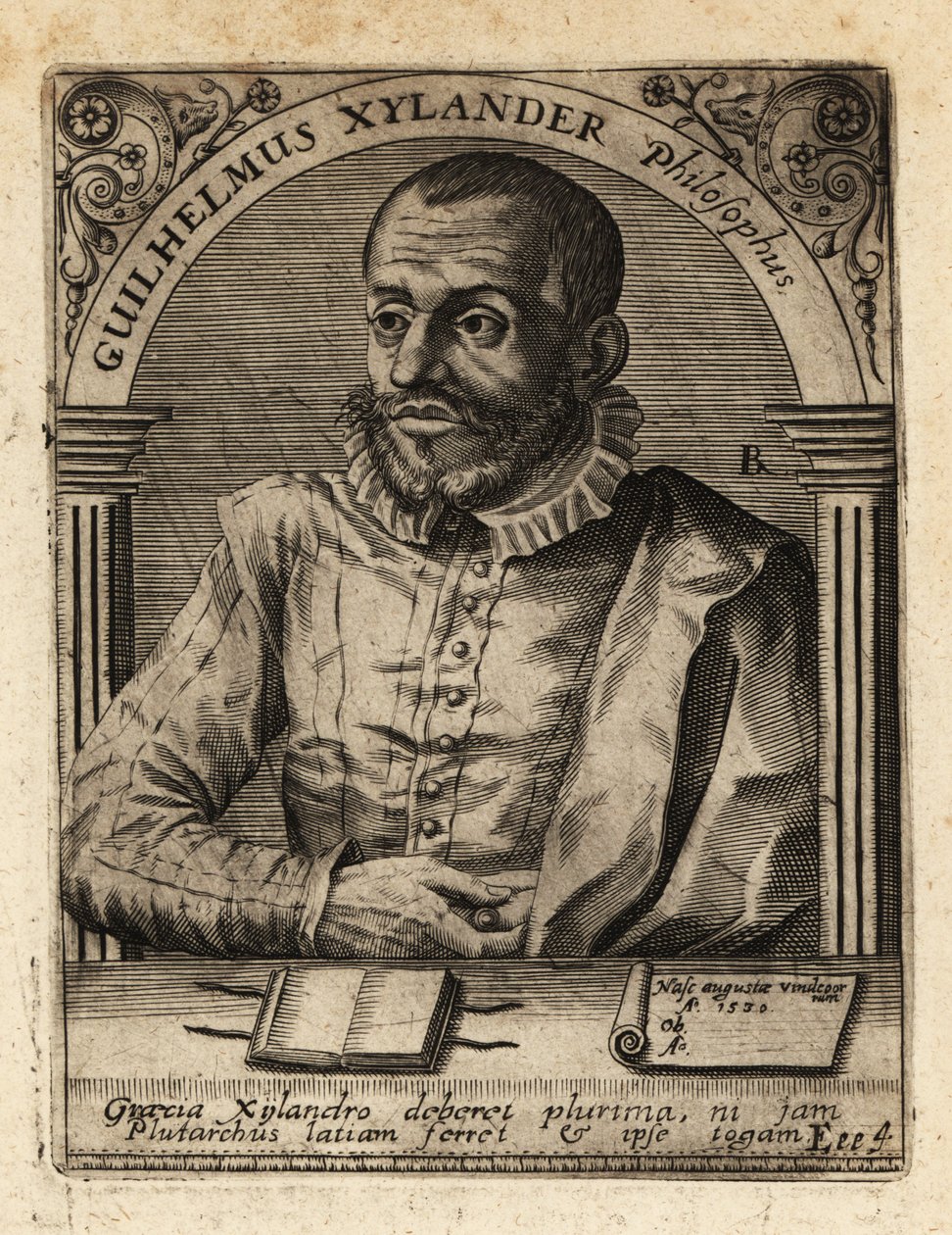 Wilhelm Xylander, Duitse klassieke geleerde door Theodore de Bry