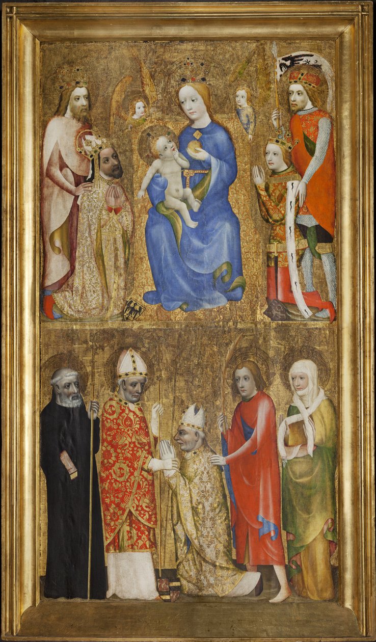 Votiefschilderij van aartsbisschop Jan Ocko van Vlasim door Theodoricus of Prague