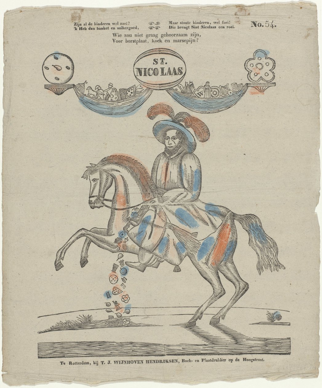 St. Nicolaas door Theodorus Johannes Wijnhoven Hendriksen