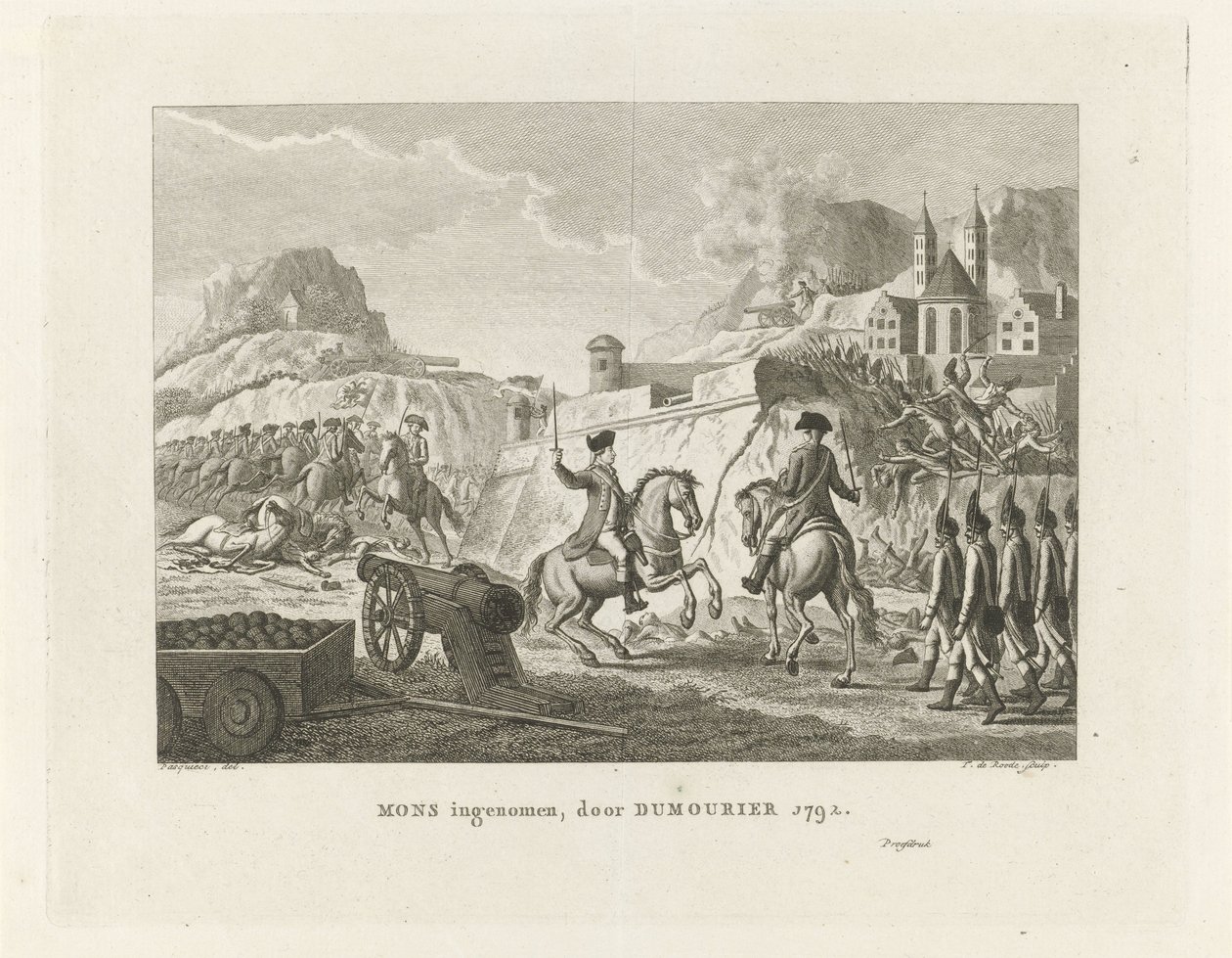 Inname van Mons, 1792 door Theodorus de Roode