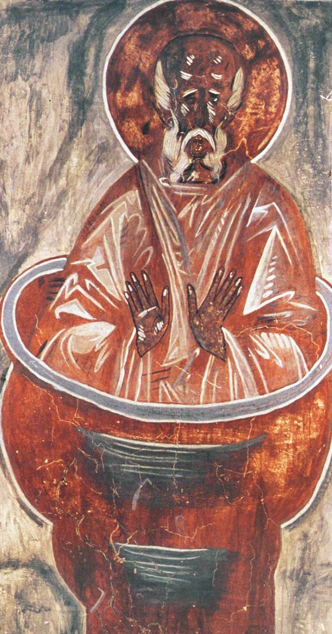 Stylite, 1378 door Theophanes the Greek