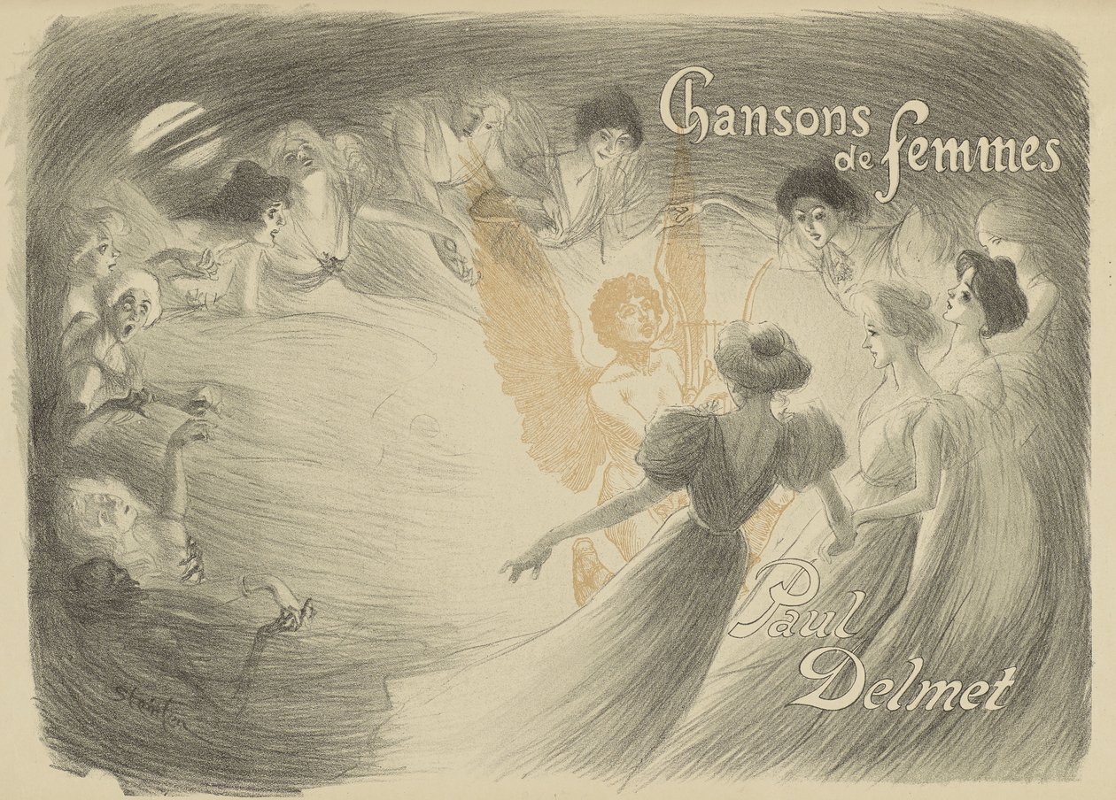 Omslag van het boek Chansons de femmes door Théophile Alexandre Steinlen