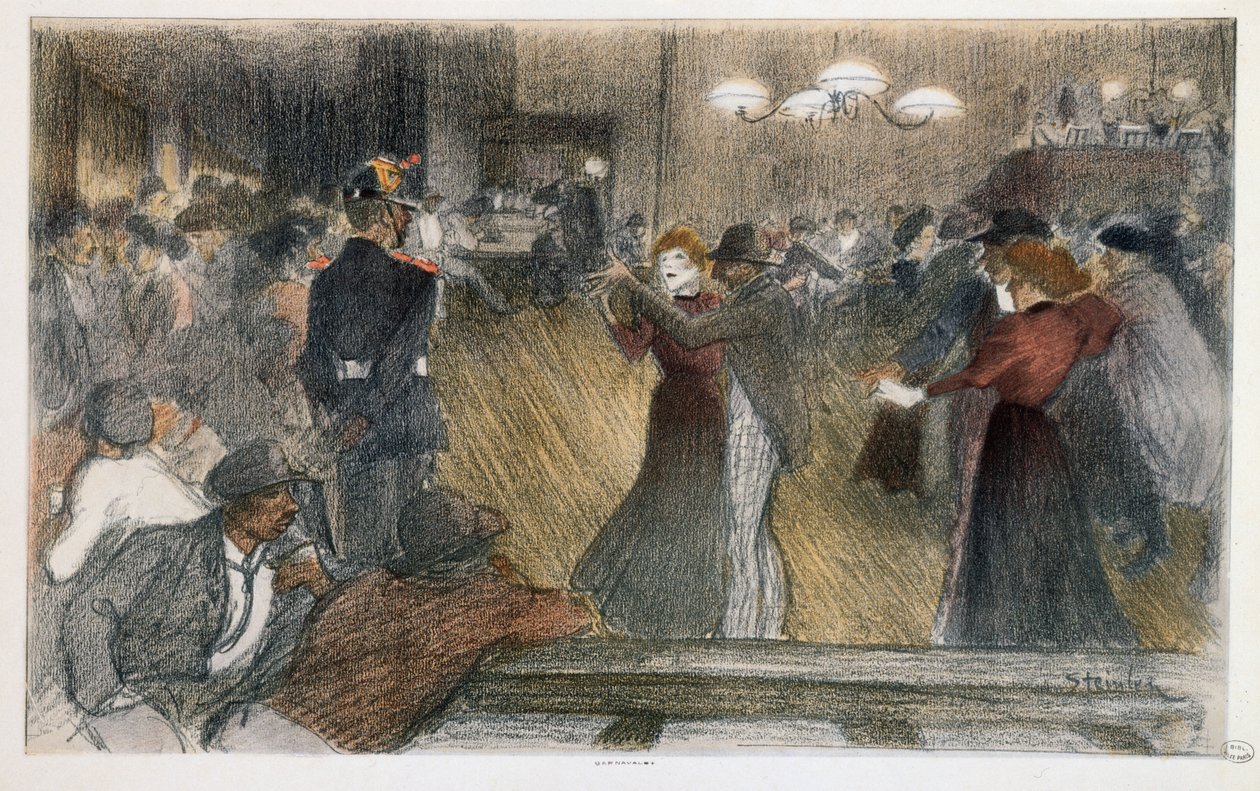 Barrièrebal door Théophile Alexandre Steinlen