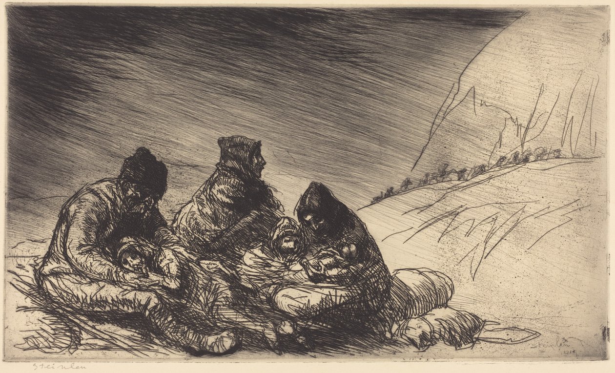 Exodus door Théophile Alexandre Steinlen