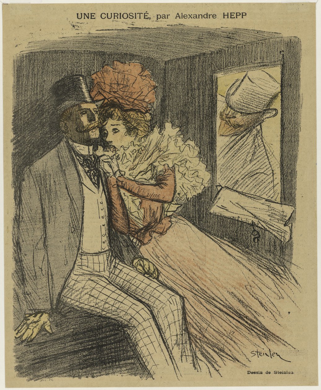 Gil Blas Illustré: Een curiositeit, door Alexandre Hepp door Théophile Alexandre Steinlen