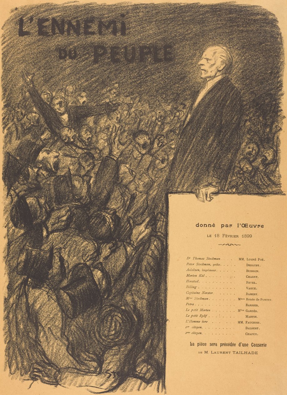 De vijand van het volk door Théophile Alexandre Steinlen