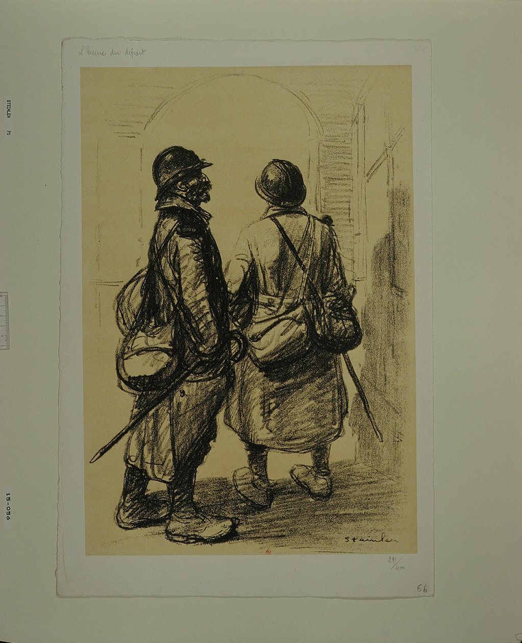 Het uur van vertrek door Théophile Alexandre Steinlen