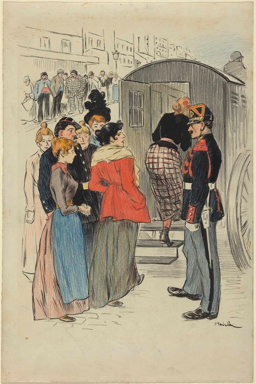 De razzia door Théophile Alexandre Steinlen