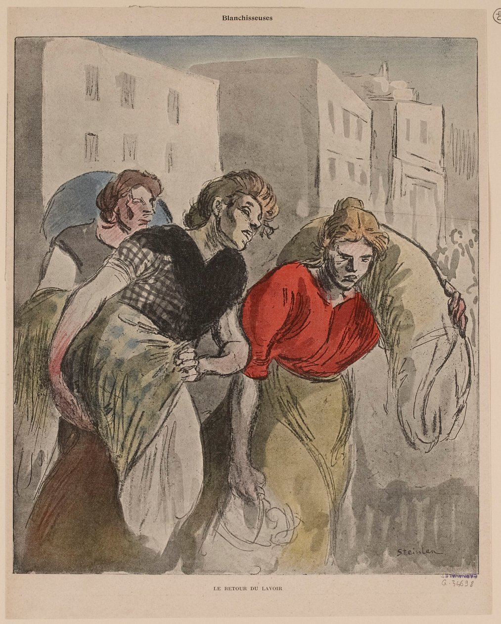 De terugkeer van de wasplaats door Théophile Alexandre Steinlen