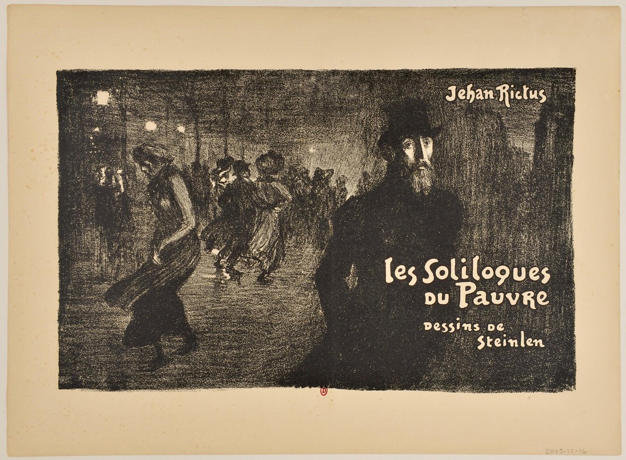 [De alleenspraken van de arme] door Théophile Alexandre Steinlen