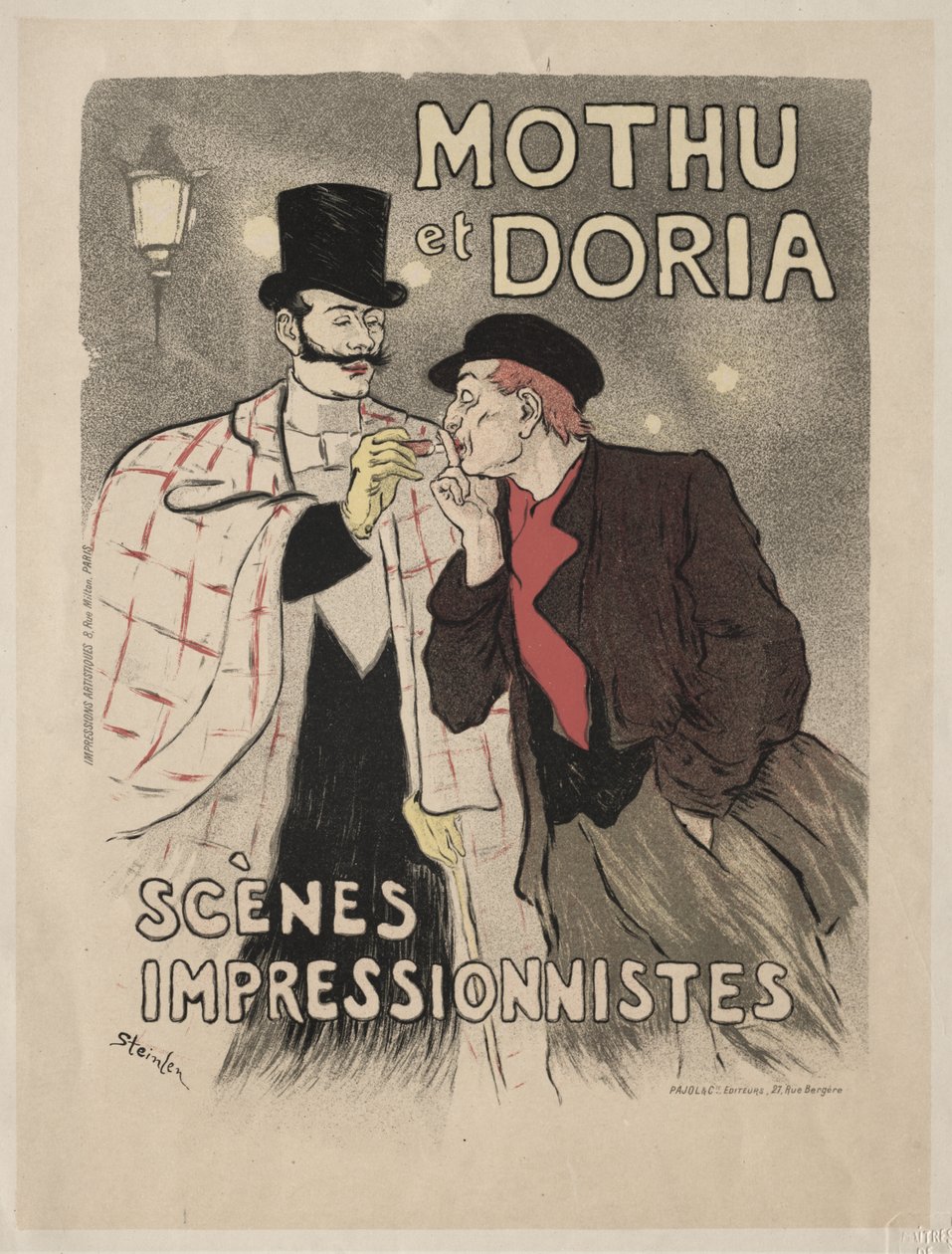 Mothu en Doria - Impressionistische scènes door Théophile Alexandre Steinlen
