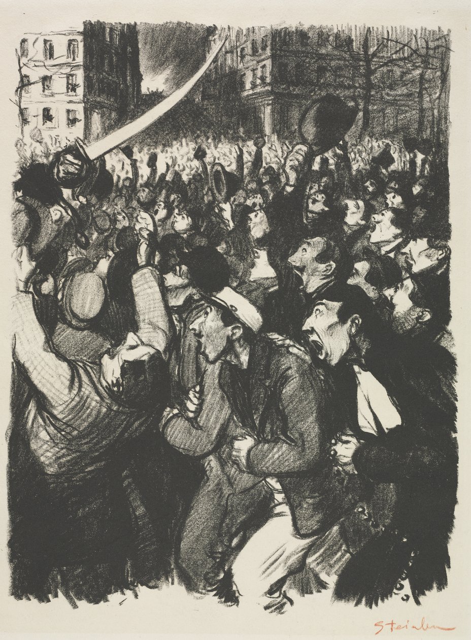 Schapen door Théophile Alexandre Steinlen