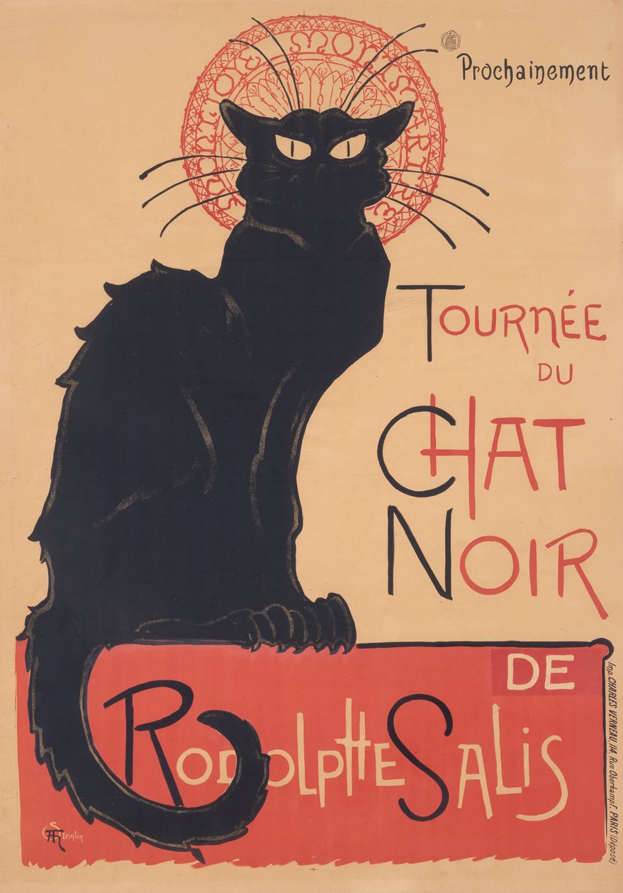 Tournee van Le Chat Noir door Théophile Alexandre Steinlen