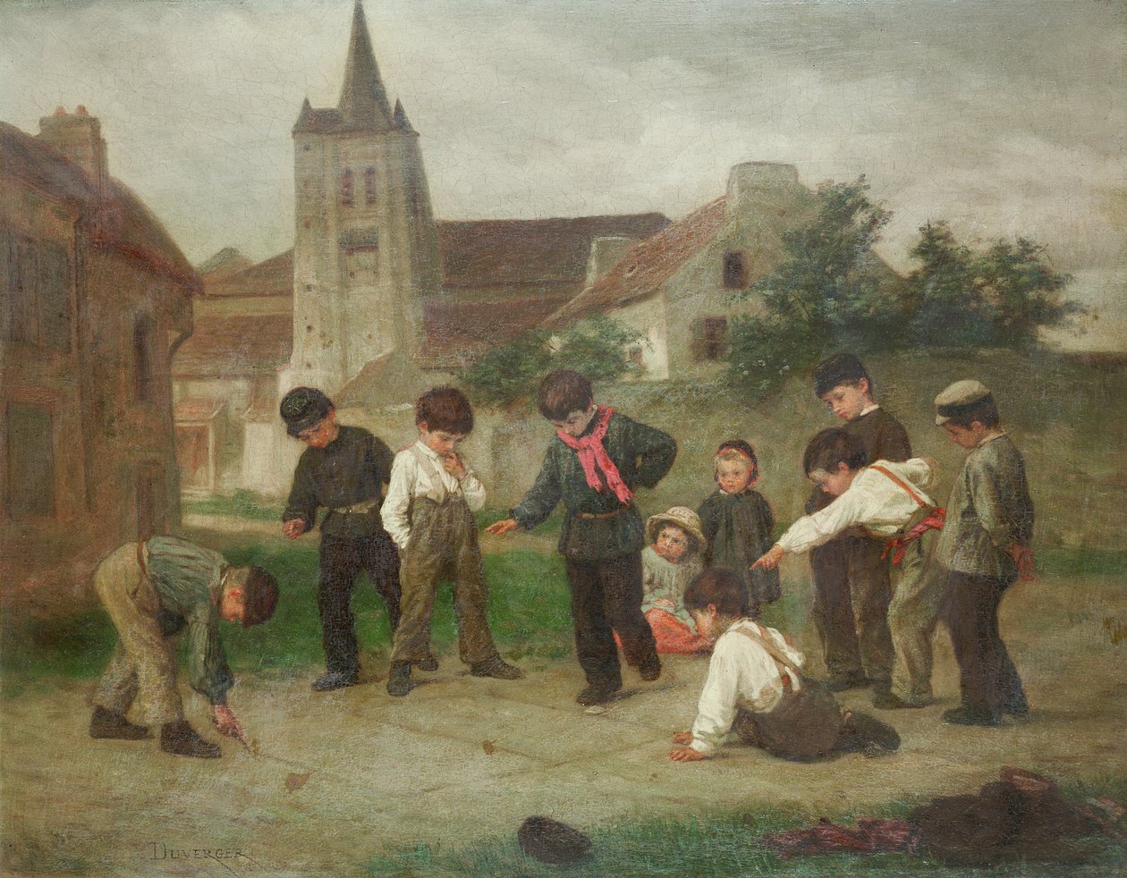 Hinkelen door Theophile Emmanuel Duverger