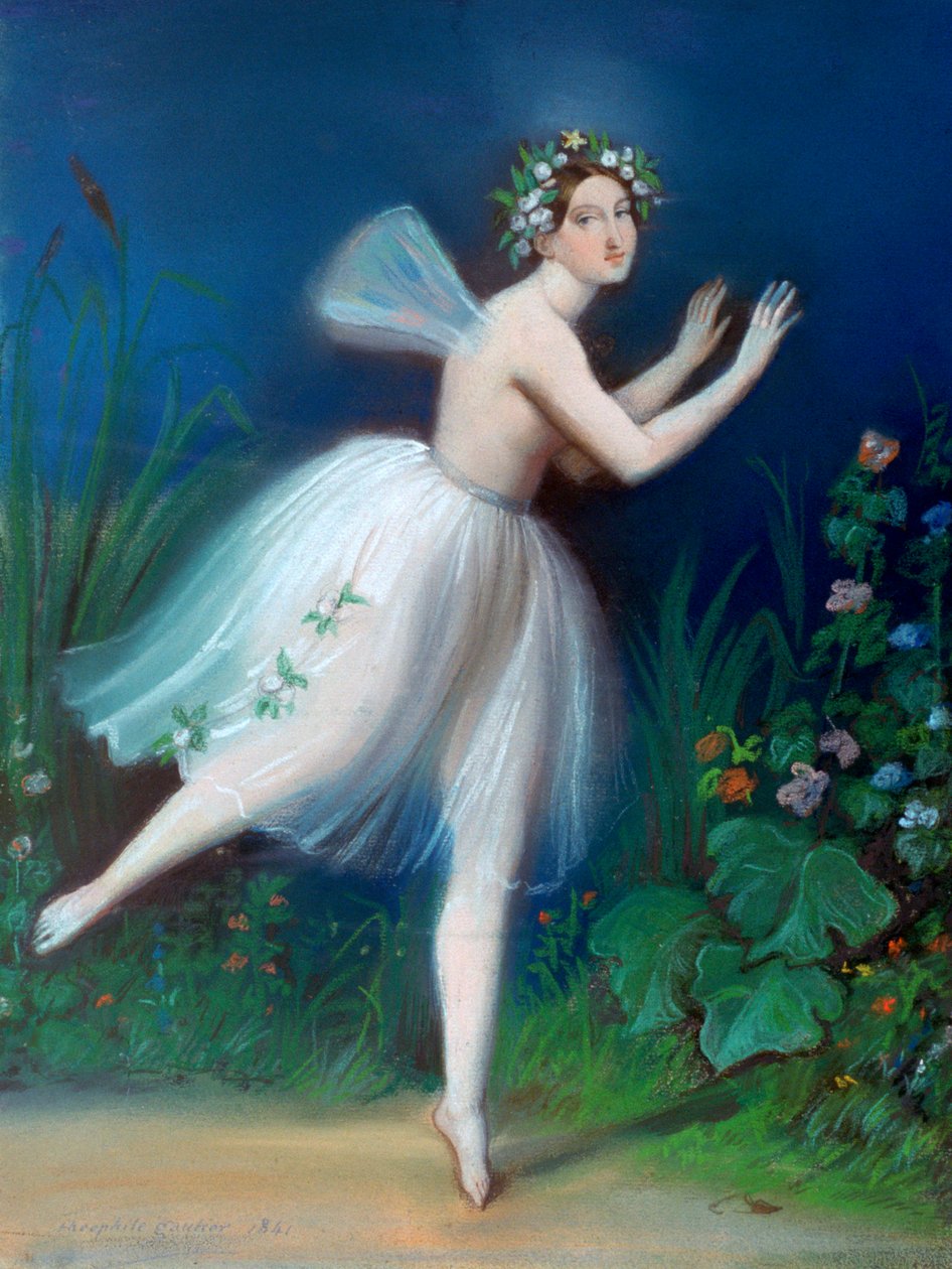 Portret van Carlotta Grisi in Giselle, 1841 door Theophile Gautier