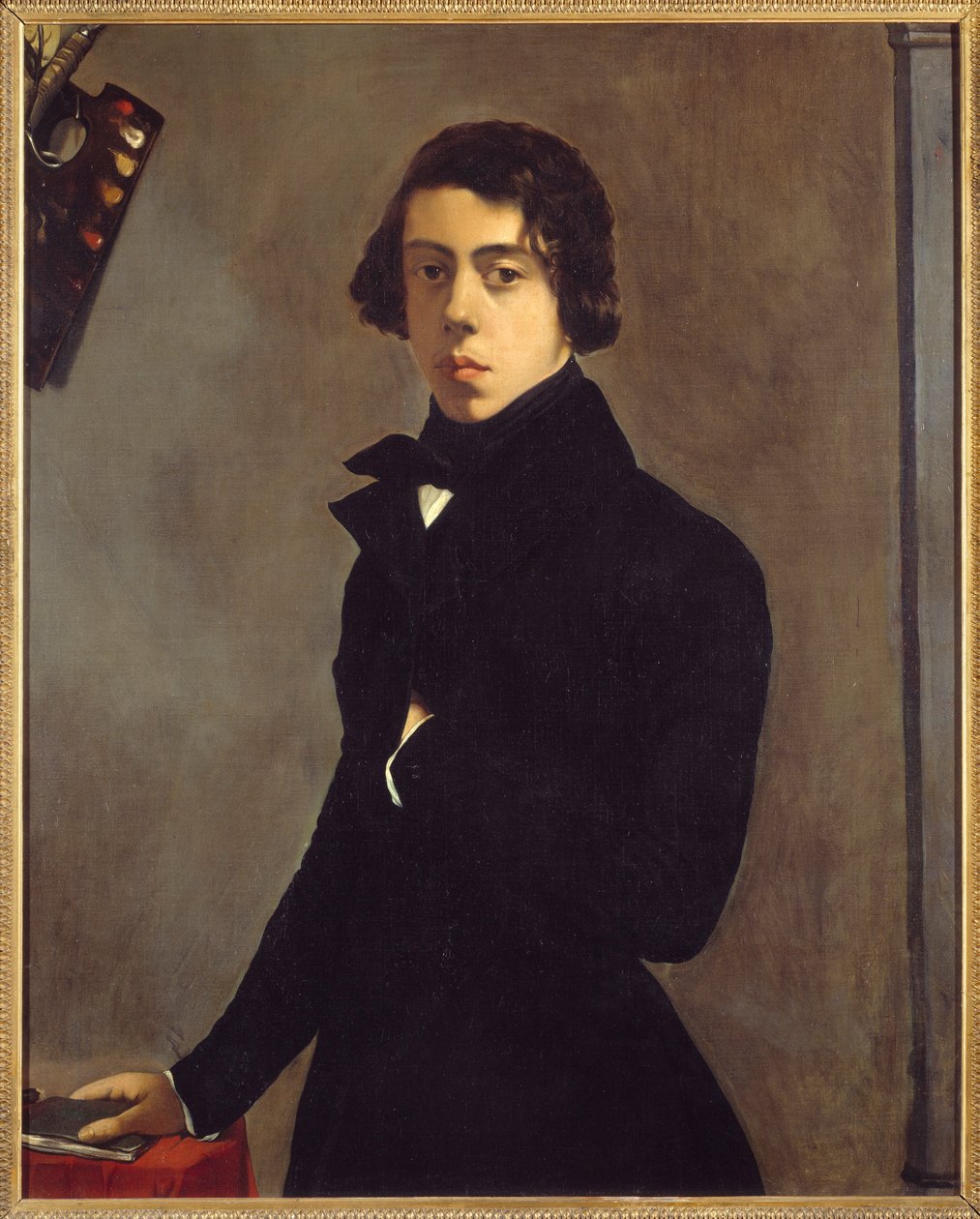 Portret van de kunstenaar (zelfportret) door Théodore Chassériau