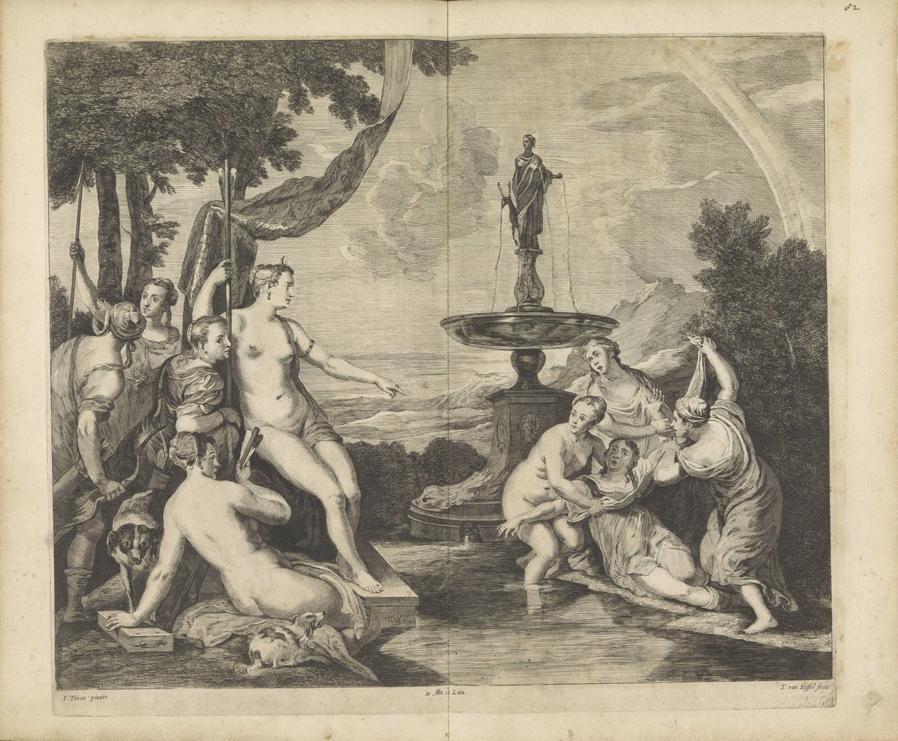 Diana ontdekt de zwangerschap van Callisto door Théodorus van Kessel