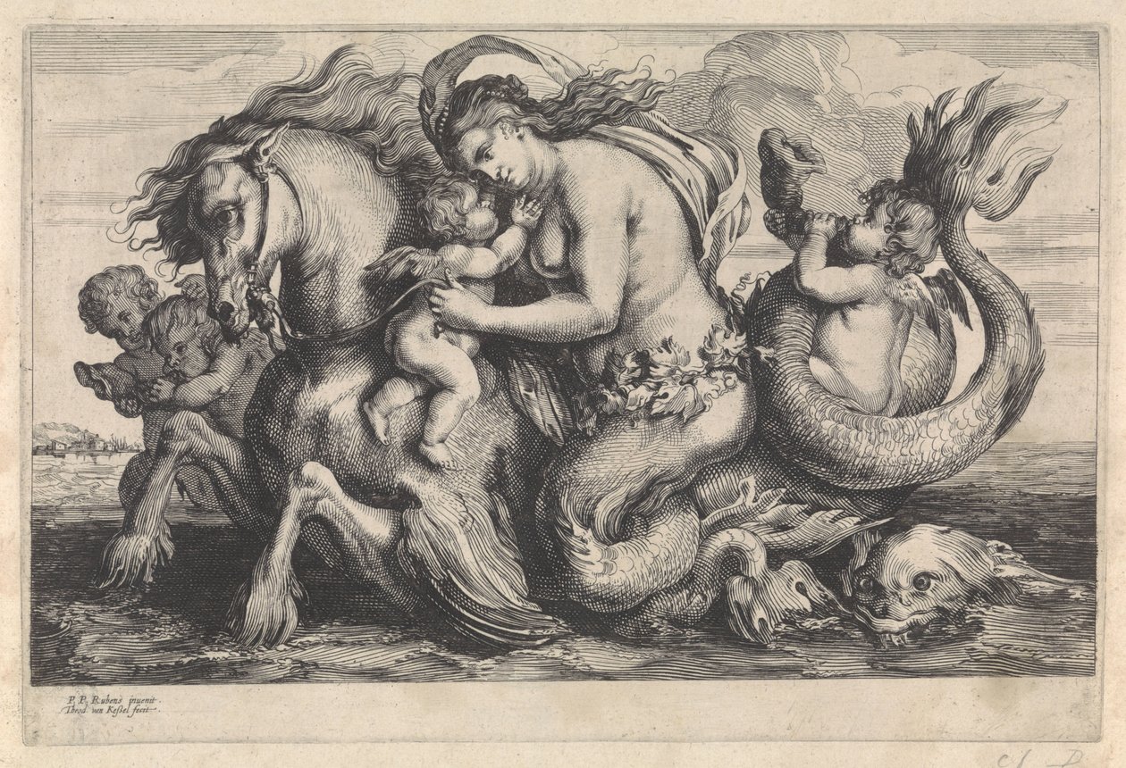 Triomf van Galatea door Théodorus van Kessel