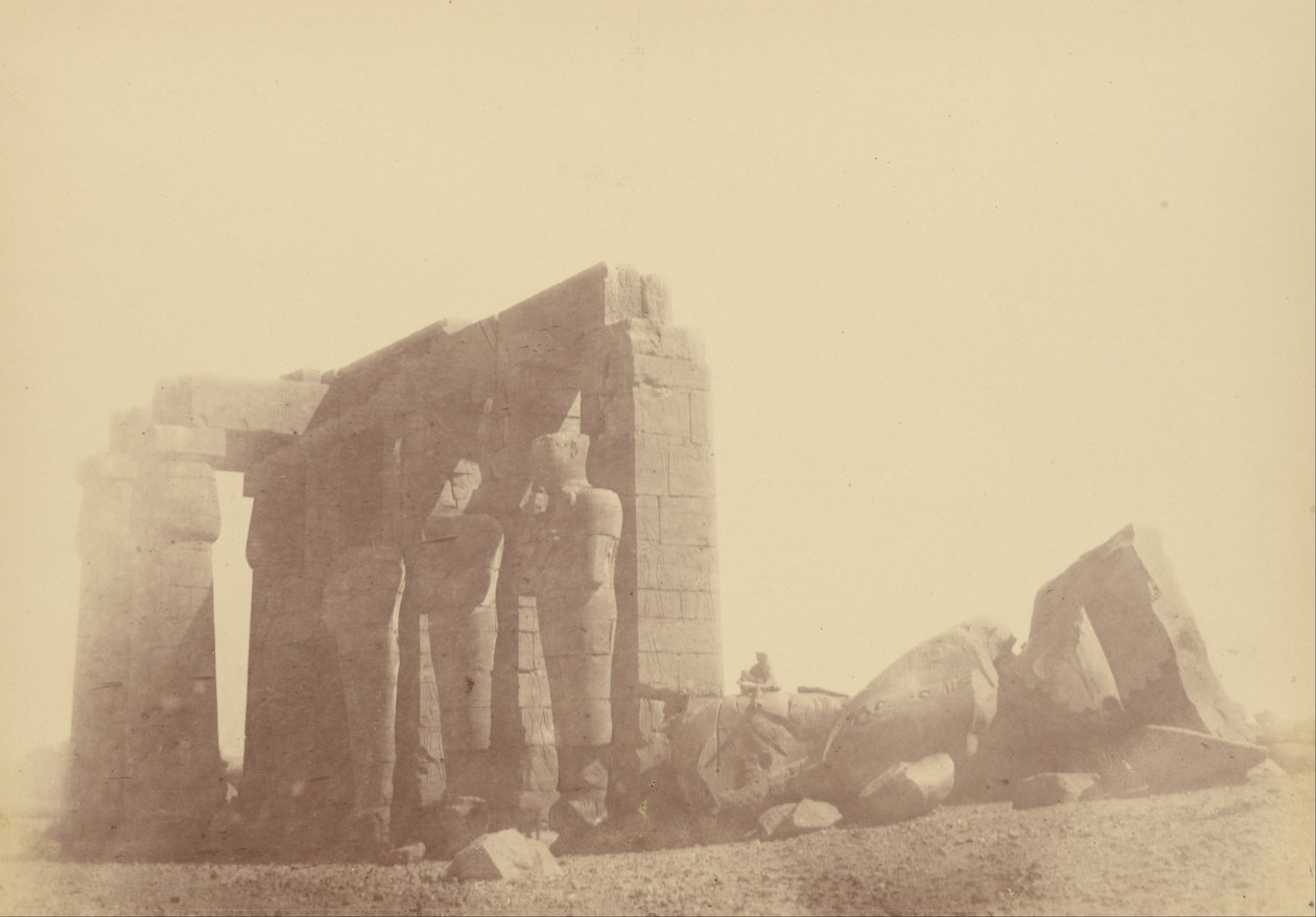 (detail van de kolossus van het Ramesseum) door Théodule Devéria