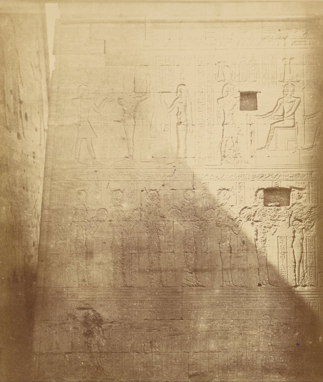 Inscripties van de Isis Tempel in Philae door Théodule Devéria