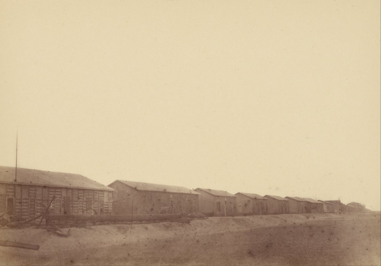 Landschap met Magazijnen door Théodule Devéria
